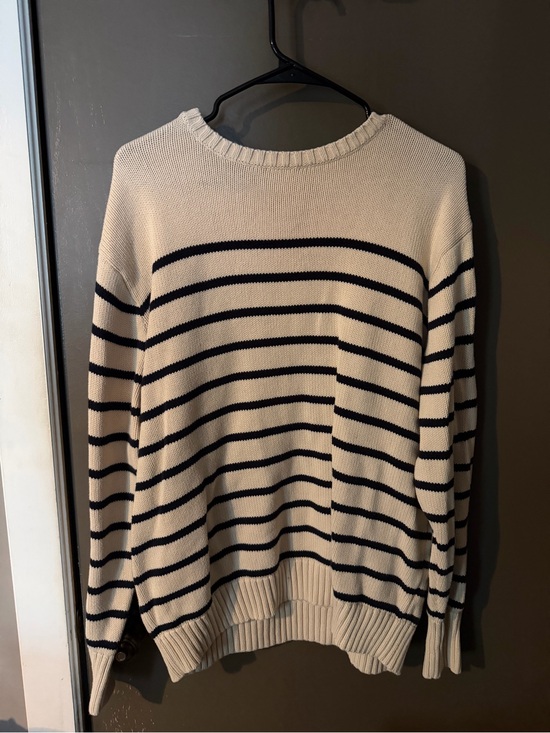 Brandy Melville Sweaters - Brandy Melville Cream Sweater with Navy Stripes